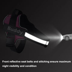 "Ultimate Reflective No-Pull Dog Harness with Custom ID Patch - Perfect for Outdoor Adventures!"